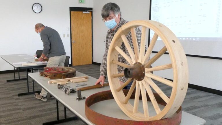 Wooden wheel restoration